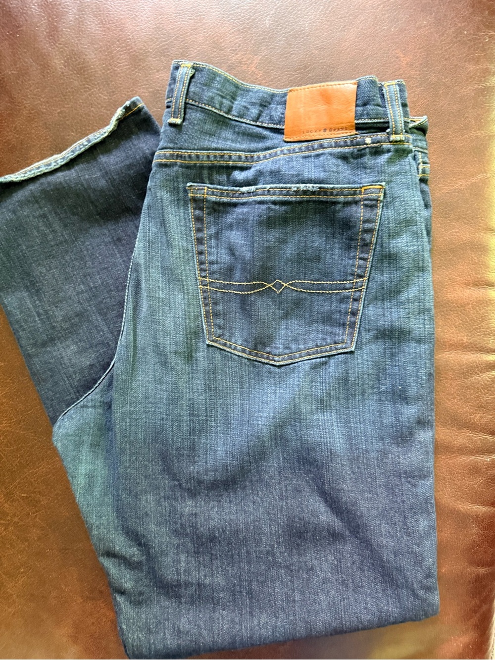Lucky Brand Men's Blue Relaxed Jeans